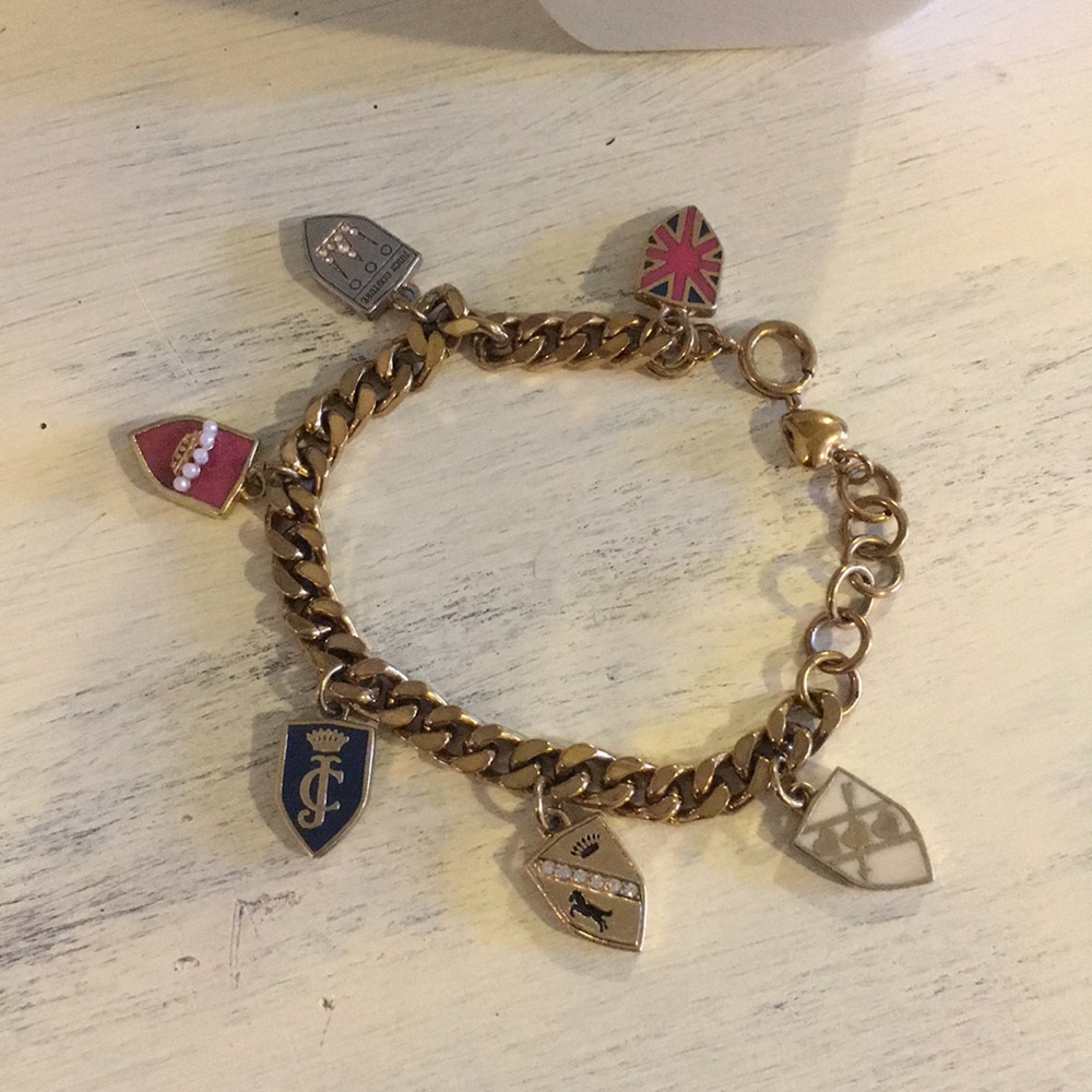 Juicy Couture gold charm bracelet